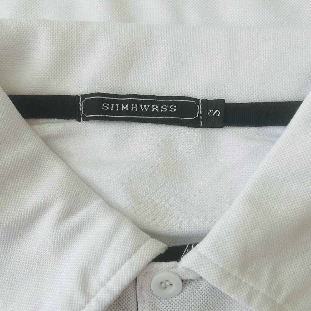 Boeing men’s White collared 3 buttons shirt size small NEW - Picture 9 of 9